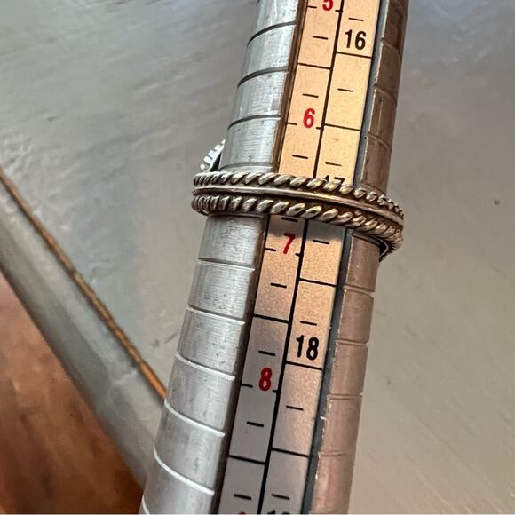 SC Signed Sterling Silver Ring Size 6.75 - Picture 8 of 11